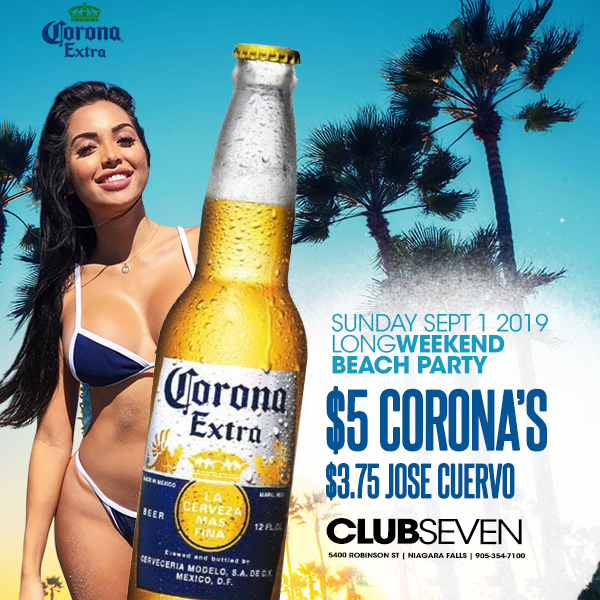 Club Seven - Special Events - Sunday September 1, 2019